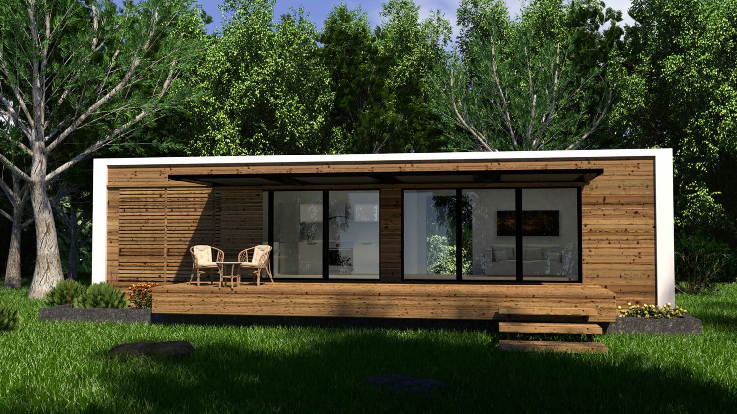 Einfamilienhaus Wohnhau Holzbaus Holzbau modern