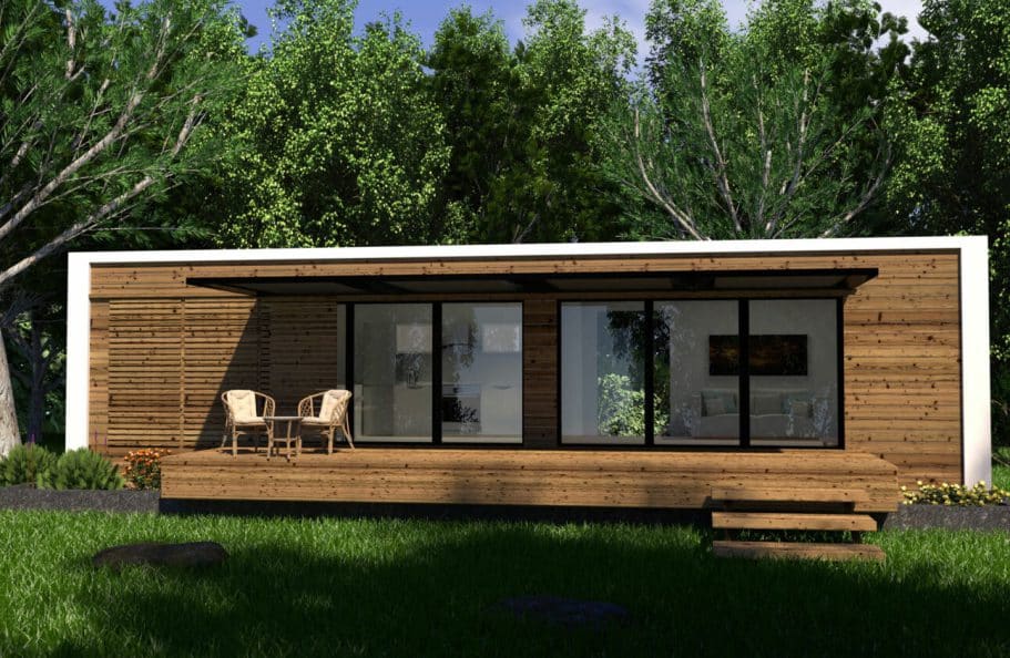 Einfamilienhaus Wohnhau Holzbaus Holzbau modern